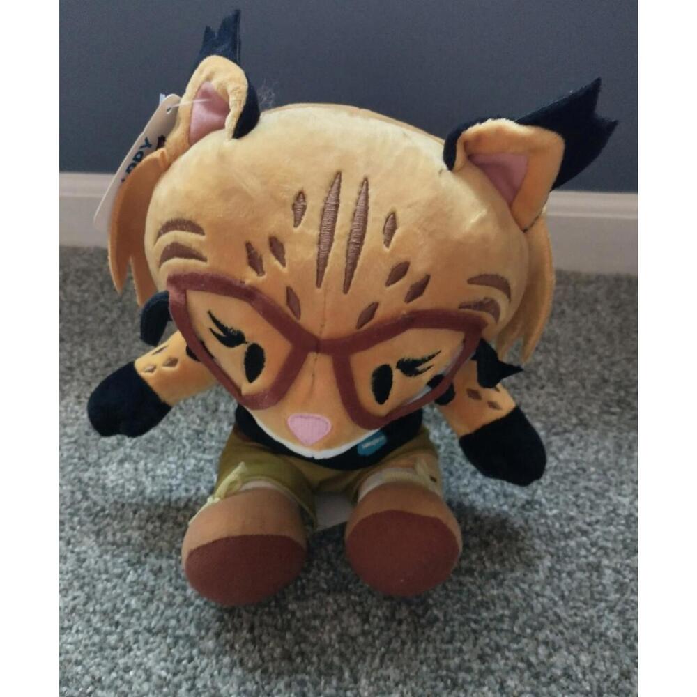 Salesforce Appy the Bobcat 8" Stuffed Plush w/tags Black Shirt Trailblazer